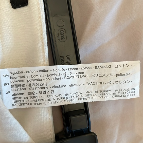 Zara classic slim pant size 8 in beige - Picture 3 of 7